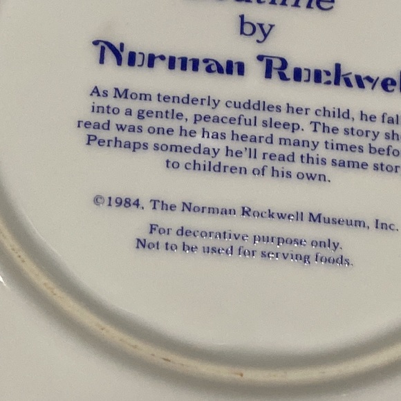 Norman Rockwell | “Bedtime” Collector’s Plate - Picture 3 of 5